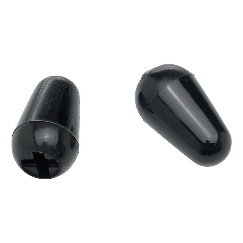 Fender Stratocaster Switch Tips, Set of 2 - Black