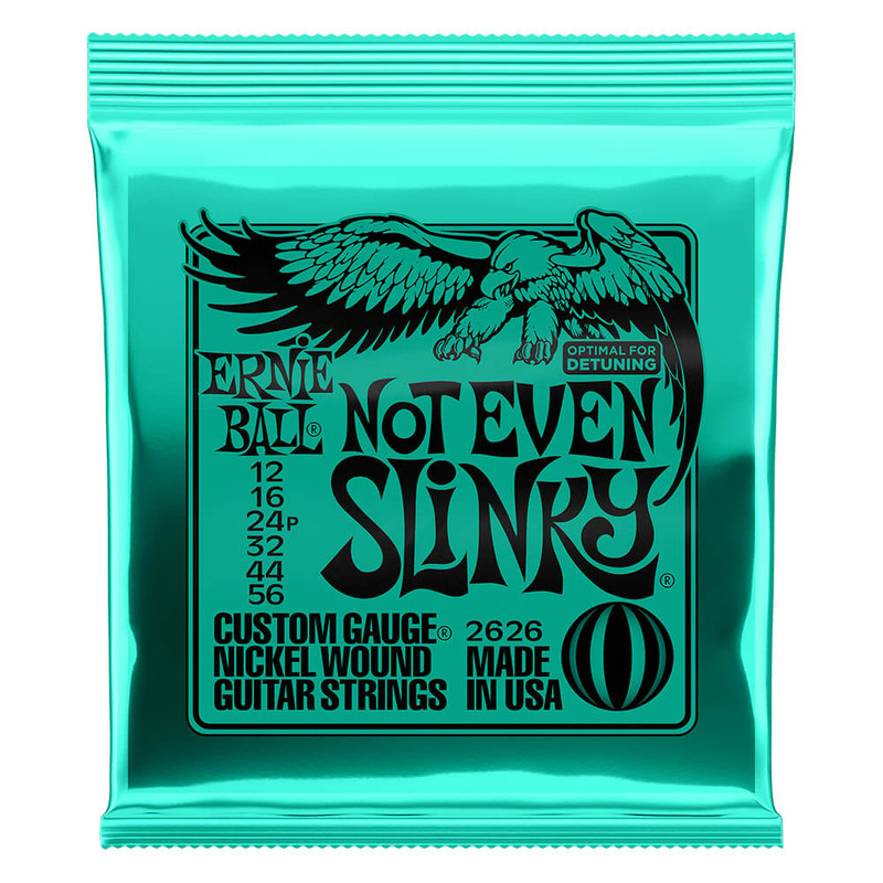 Ernie Ball Not Even Slinky Nickel Wound Guitar Strings, 12-56