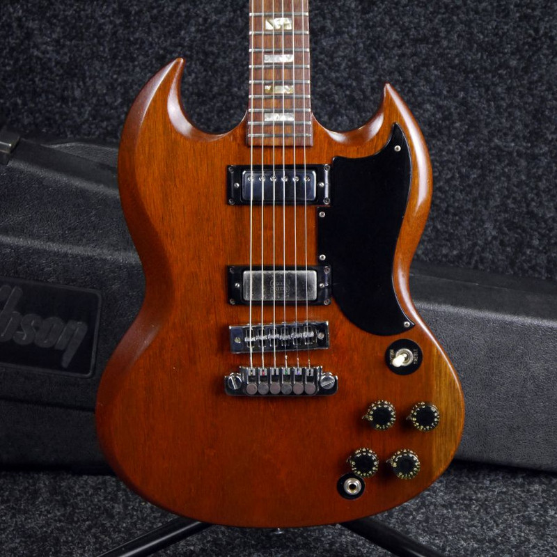 Gibson 1974 SG Deluxe - Worn Brown w/ Hard Case - 2nd Hand