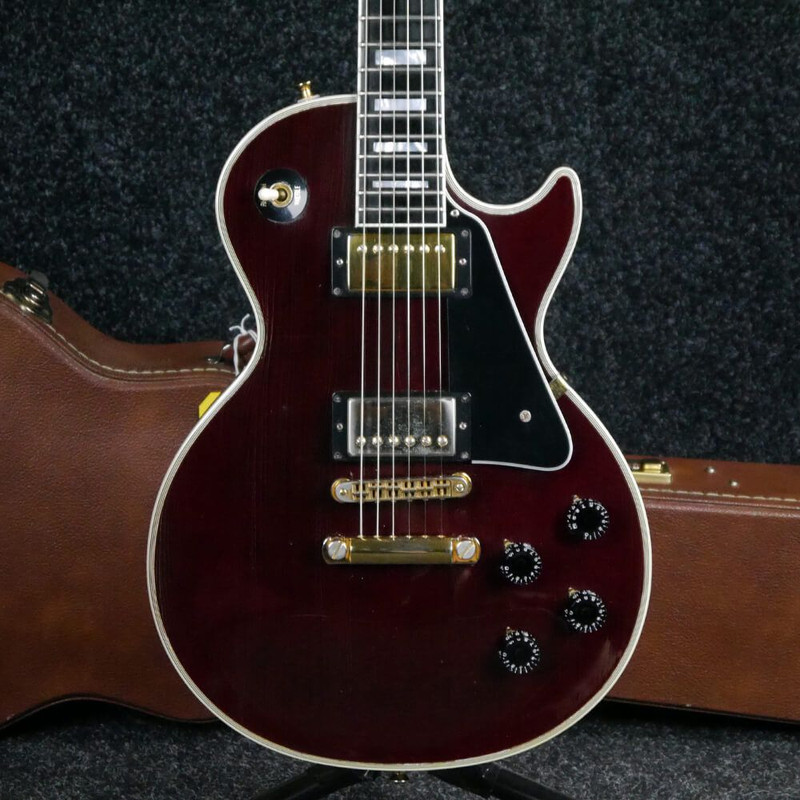 Gibson Les Paul Custom 1999 Electric Guitar - Wine Red w/Hard Case - 2nd Hand