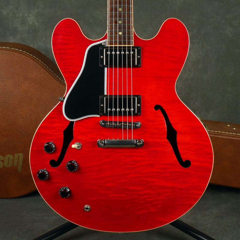 Gibson ES-335 Figured, Left Handed - Cherry w/Hard Case - 2nd Hand