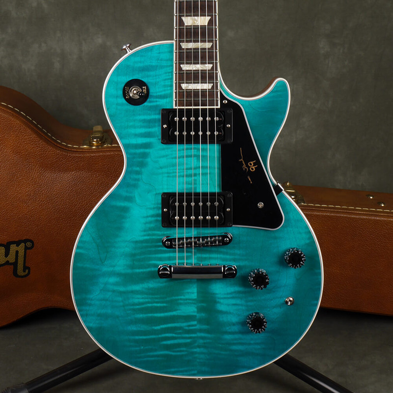 Gibson 2014 Les Paul 120th Anni Signature - Caribbean Blue w/Case - 2nd Hand