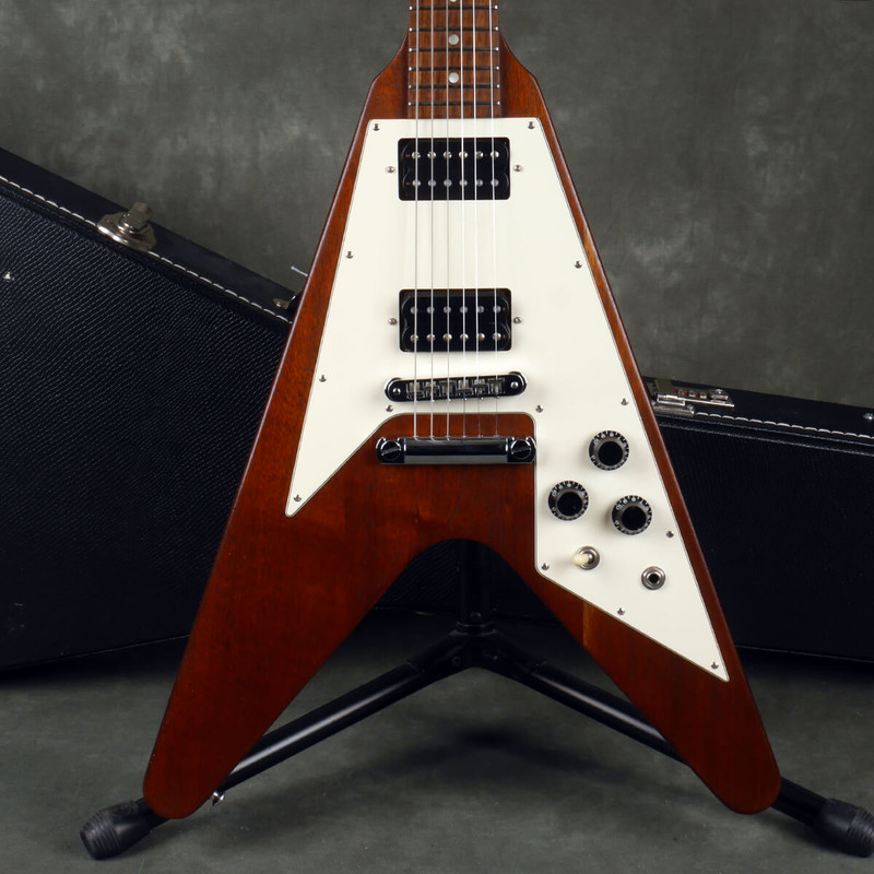 Gibson Flying V - Worn Brown w/Hard Case - 2nd Hand