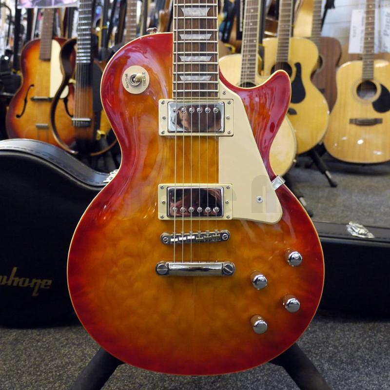 Epiphone Les Paul Standard Quilt Top Pro - Faded Cherry Burst w/ Case - 2nd Hand