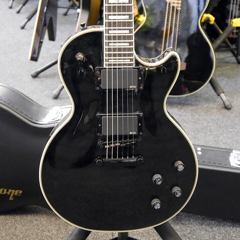 Epiphone Prophecy Les Paul Custom Plus EX - Black w/ Case - 2nd Hand Epiphone Prophecy Les Paul Custom Plus EX - Black w/ Case - 2nd Hand