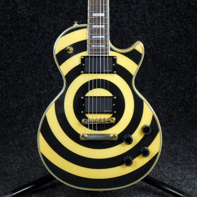 Epiphone Zakk Wylde Les Paul Custom Plus Bullseye - Antique Ivory - 2nd Hand