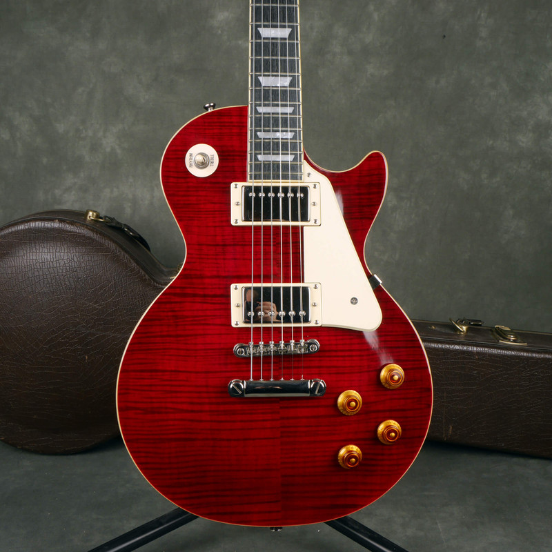 Epiphone Les Paul Standard Plustop Pro - Wine Red w/Hard Case - 2nd Hand