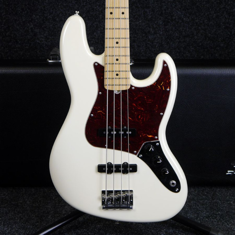 Fender American Standard Jazz Bass - Olympic White w/ Case - 2nd Hand