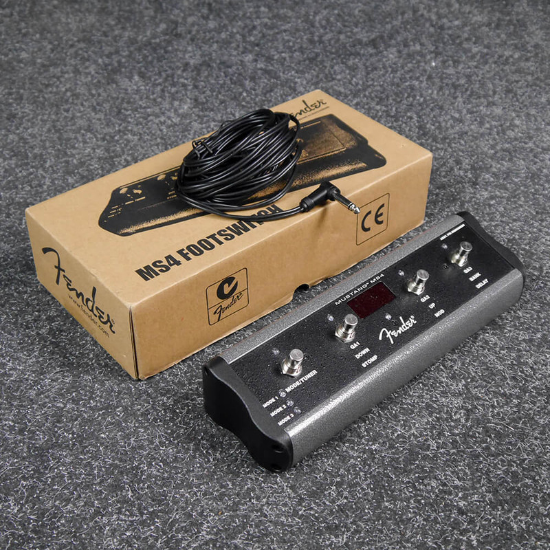 Fender Mustang MS4 Footswitch w/Box - 2nd Hand Fender Mustang MS4 Footswitch w/Box - 2nd Hand