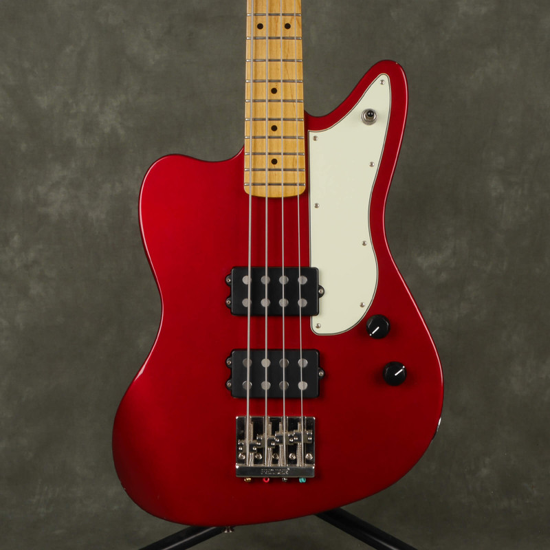 Fender Pawn Shop Reverse Jaguar Bass - Candy Apple Red - 2nd Hand