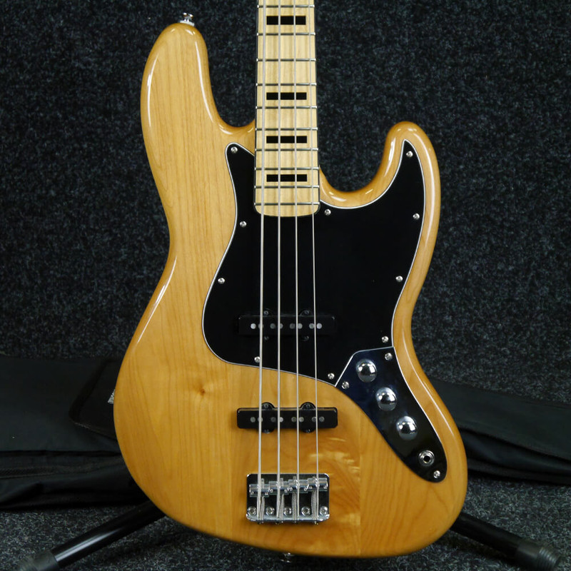 Squier Vintage Modified 70s Jazz Bass - Natural w/Gig Bag - 2nd Hand