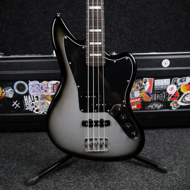 Squier Troy Sanders Jaguar Bass - Silverburst w/Hard Case - 2nd Hand