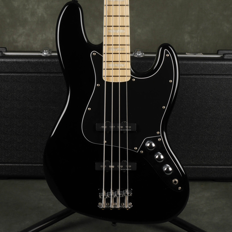 Squier Vintage Modified Jazz Bass 77 - Black w/Hard Case - 2nd Hand