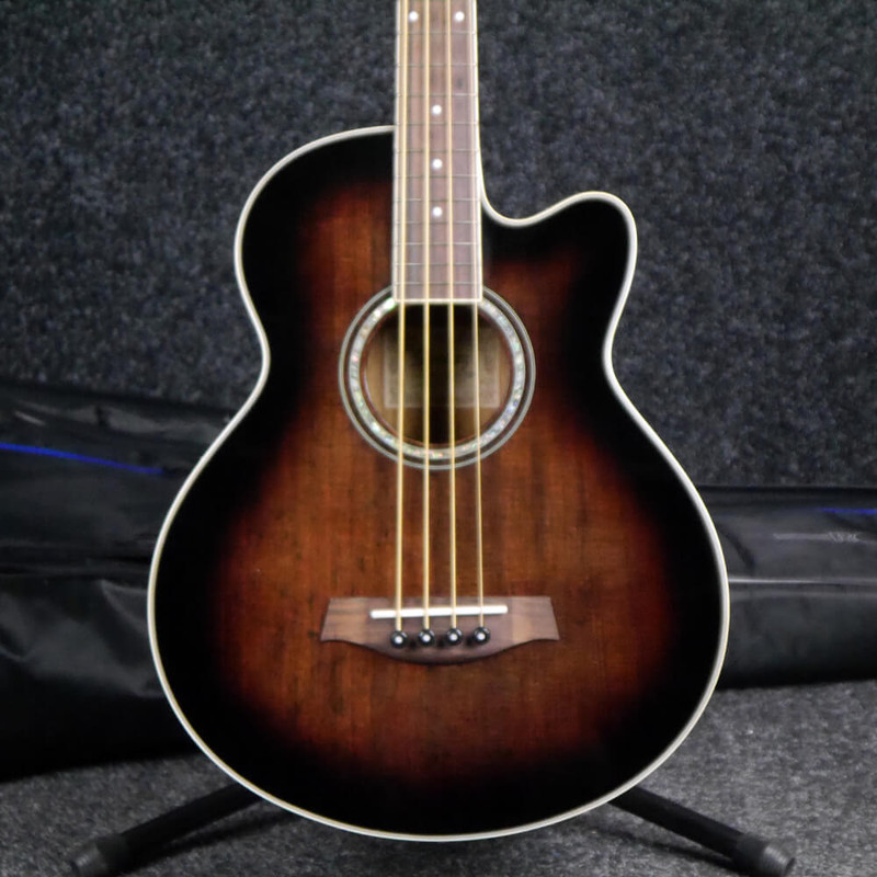 Ibanez AEB10E Acoustic Bass Guitar - Violin Sunburst w/Gig Bag - 2nd Hand