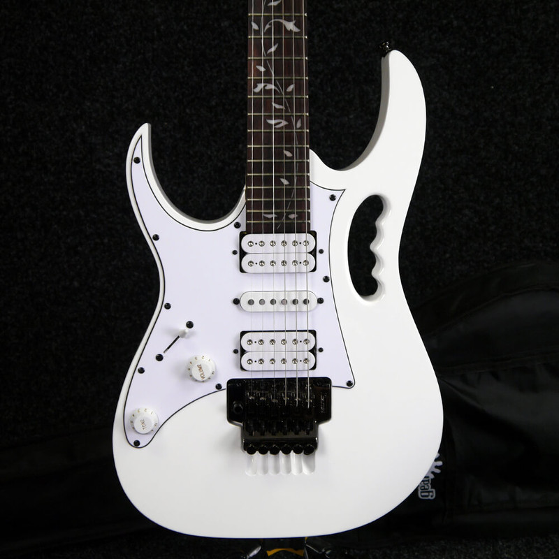 Ibanez JEMJR Steve Vai JEM Junior, Left Handed - White w/Gig Bag - 2nd Hand