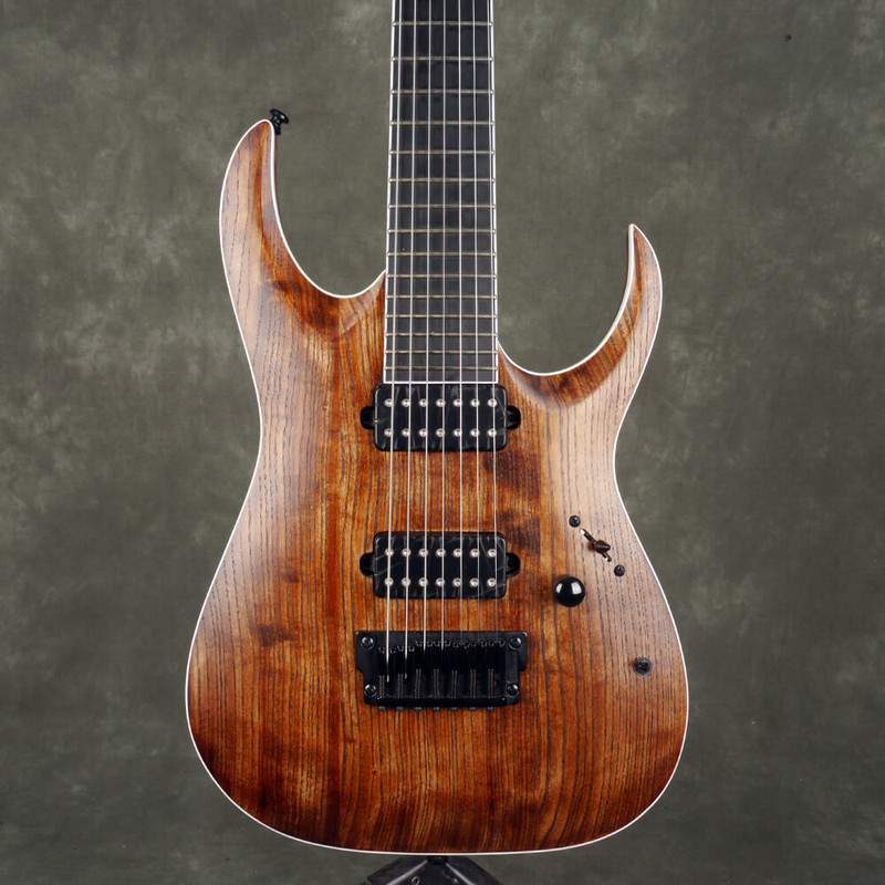 Ibanez Iron Label RGAIX7U 7-String Guitar - Antique Brown Stained - 2nd Hand