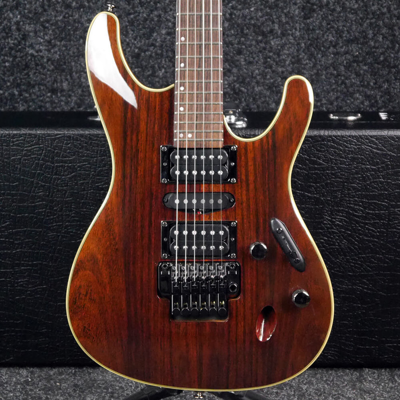 Ibanez S970 WRWNT - Brown w/Hard Case - 2nd Hand Ibanez S970 WRWNT - Brown w/Hard Case - 2nd Hand