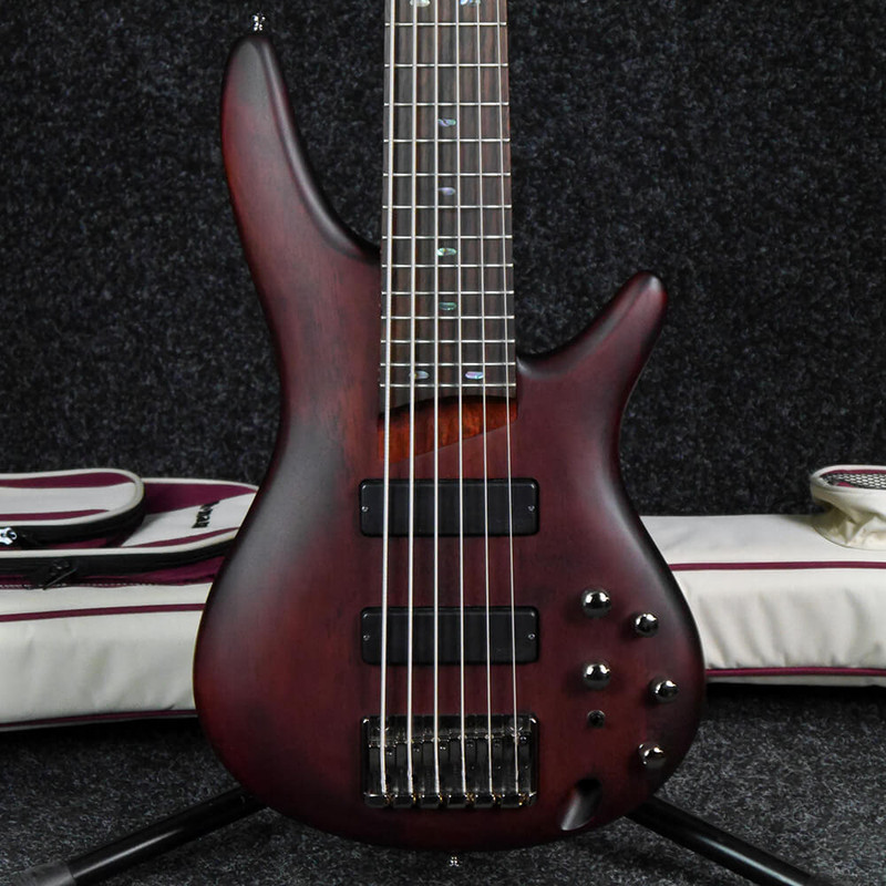 Ibanez SR506-BM Bass Guitar - Brown Mahogany w/Gig Bag - 2nd Hand