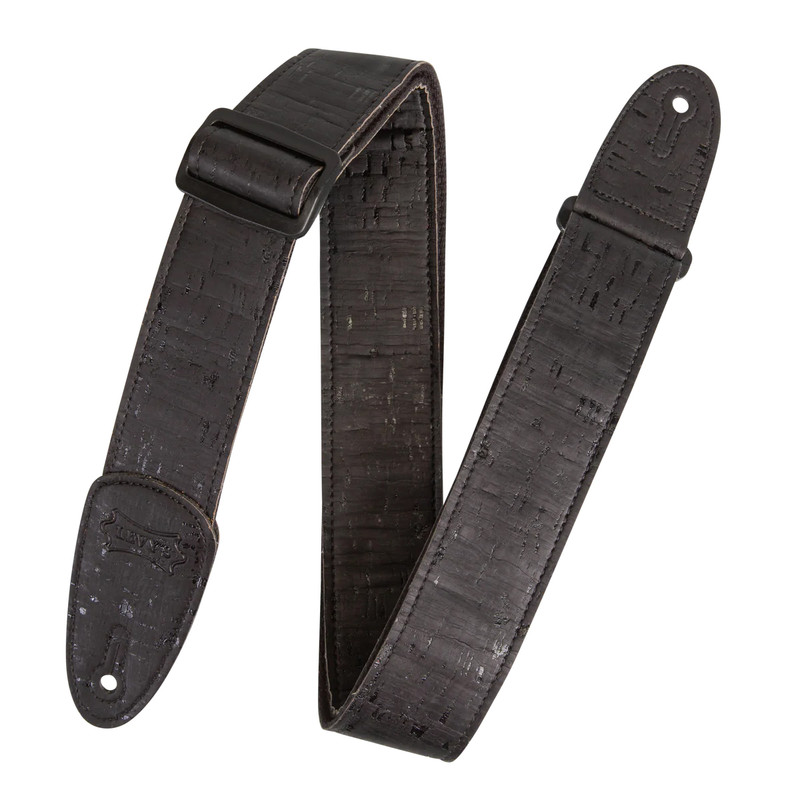 Levy's Cork Guitar Series Guitar Strap - Solid Black Levy's Cork Guitar Series Guitar Strap - Solid Black