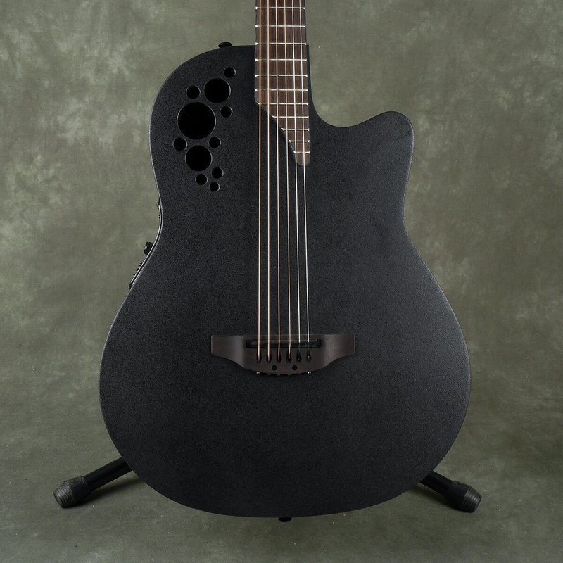 Ovation DS778TX-5 D-Scale Mid-Bowl Acoustic Guitar - Black - Ex Demo