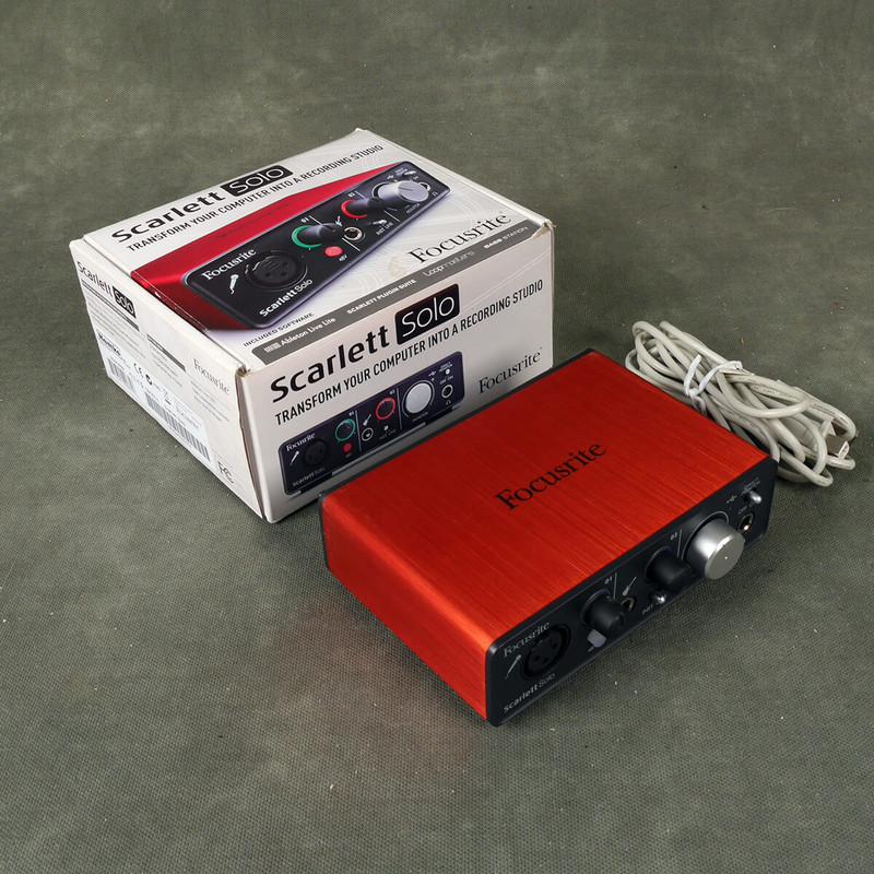 Focusrite Scarlett Solo Audio Interface w/Box - 2nd Hand