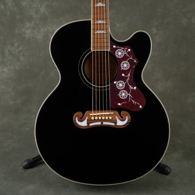 Epiphone EJ-200SCE Electro-Acoustic - Ebony - 2nd Hand