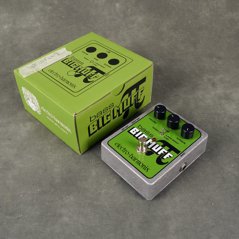 Electro Harmonix Bass Big Muff Pi Fuzz FX Pedal w/Box - 2nd Hand