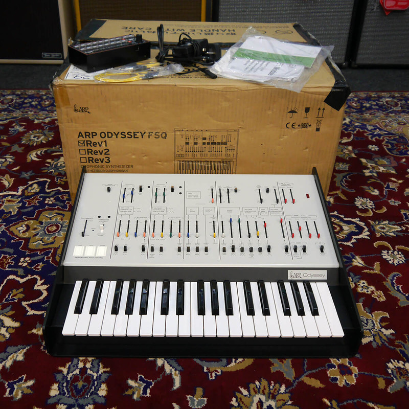 Arp Odyssey Rev 1 White & SQ1 Sequencer w/Box & PSU - 2nd Hand