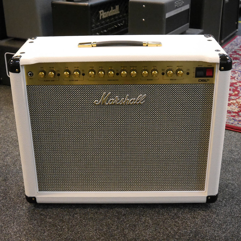 Marshall DSL 40 Ltd Ed White & Footswitch - 2nd Hand