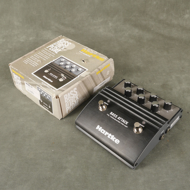 Hartke Bass Attack Preamp/Direct Box Pedal w/Box - 2nd Hand