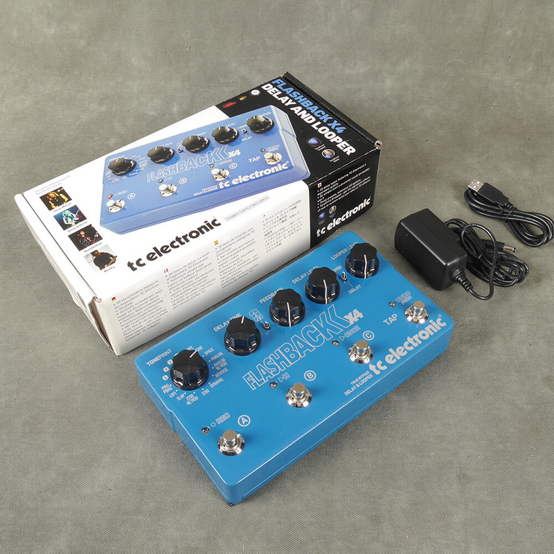 TC Electronic Flashback X4 Delay FX Pedal w/Box & PSU - 2nd Hand