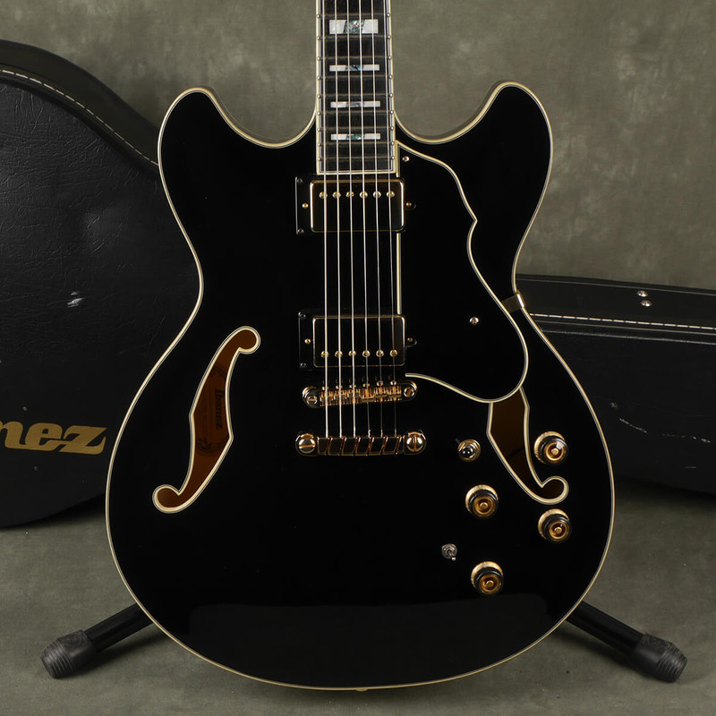 Ibanez AS153B Semi-Hollow Guitar - Black w/Hard Case - 2nd Hand Ibanez AS153B Semi-Hollow Guitar - Black w/Hard Case - 2nd Hand