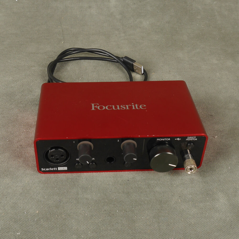 Focusrite Scarlett Solo USB Audio Interface - 2nd Hand