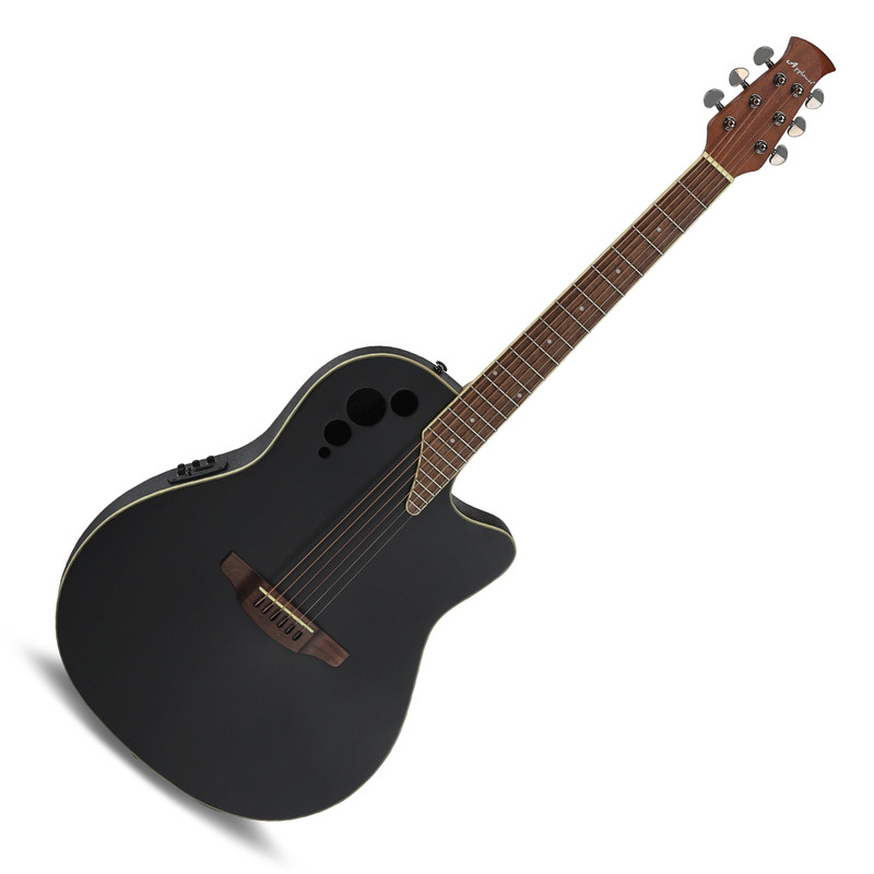 Ovation Applause E-Acoustic AE44II Mid Cutaway - Black Satin