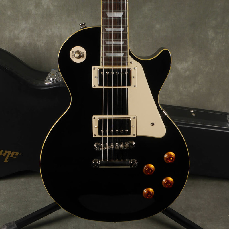 Epiphone Les Paul Standard - Ebony w/Hard Case - 2nd Hand Epiphone Les Paul Standard - Ebony w/Hard Case - 2nd Hand
