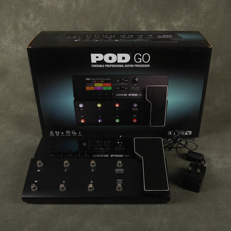 Line 6 POD Go Multi FX Pedal w/Box & PSU - 2nd Hand