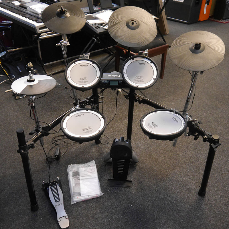 Roland TD-4 Electronic Drum Kit with extra Cymbal and Tom Upgrade - 2nd Hand