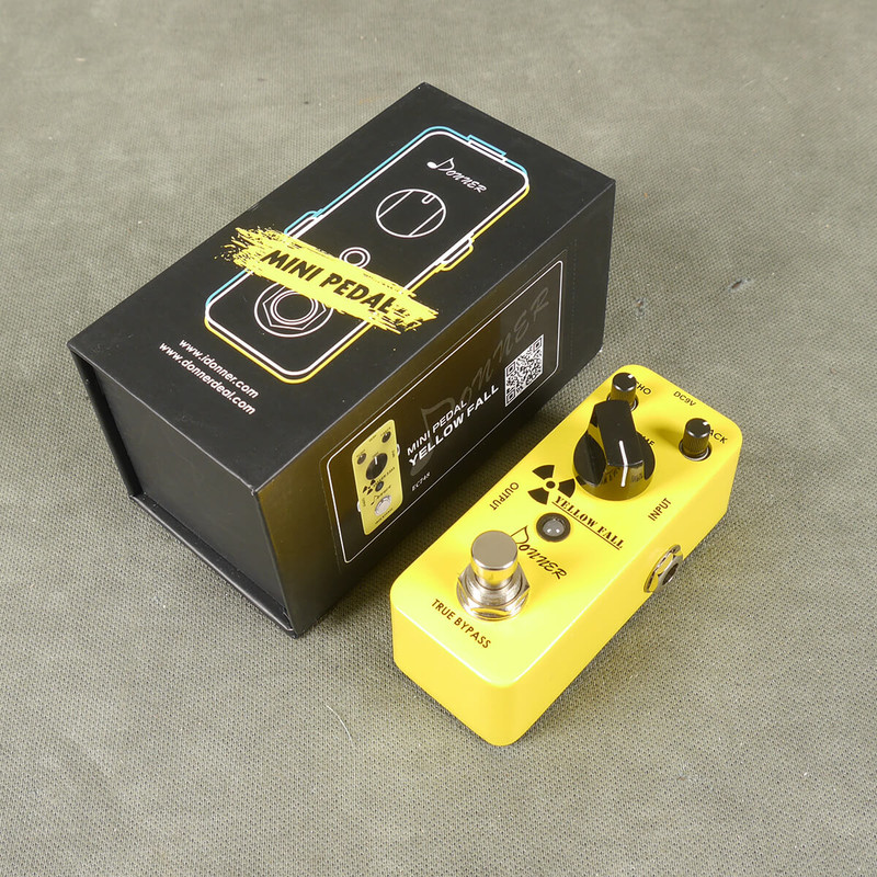 Donner Yellow Fall Delay FX Pedal w/Box - 2nd Hand