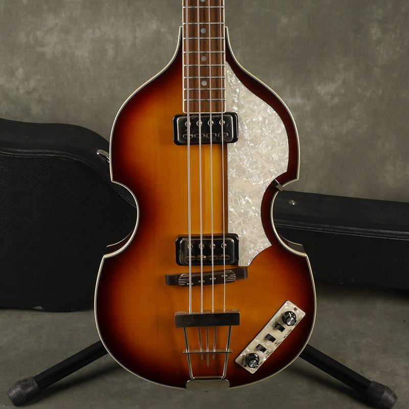 Hofner Violin Bass Contemporary Series - Vintage Sunburst w/Hard Case - 2nd Hand