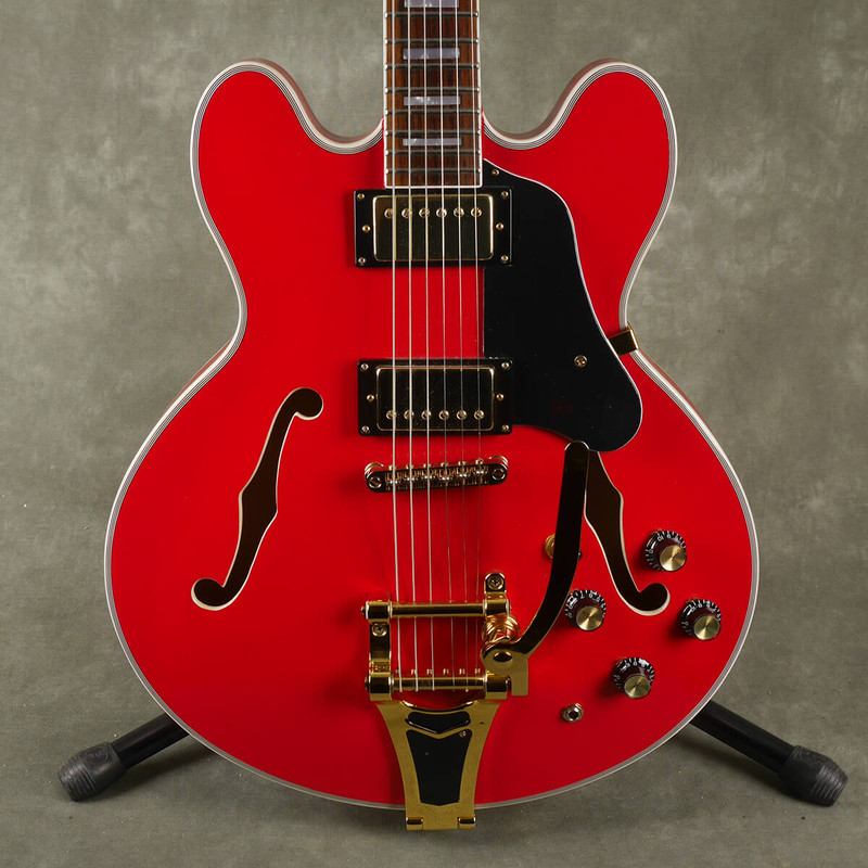 Bad Cat EC-355 Semi Hollow - Cherry w/Gold Hardware - 2nd Hand