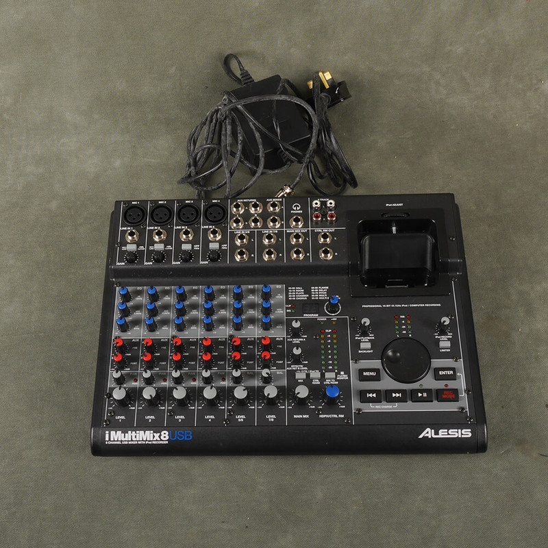 Alesis Multimix 8 USB Mixing Desk & PSU - 2nd Hand