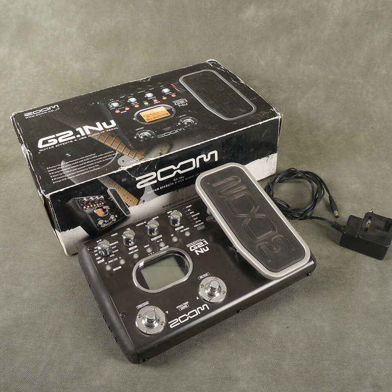 Zoom G2.1 NU Multi FX Pedal w/Box & PSU - 2nd Hand