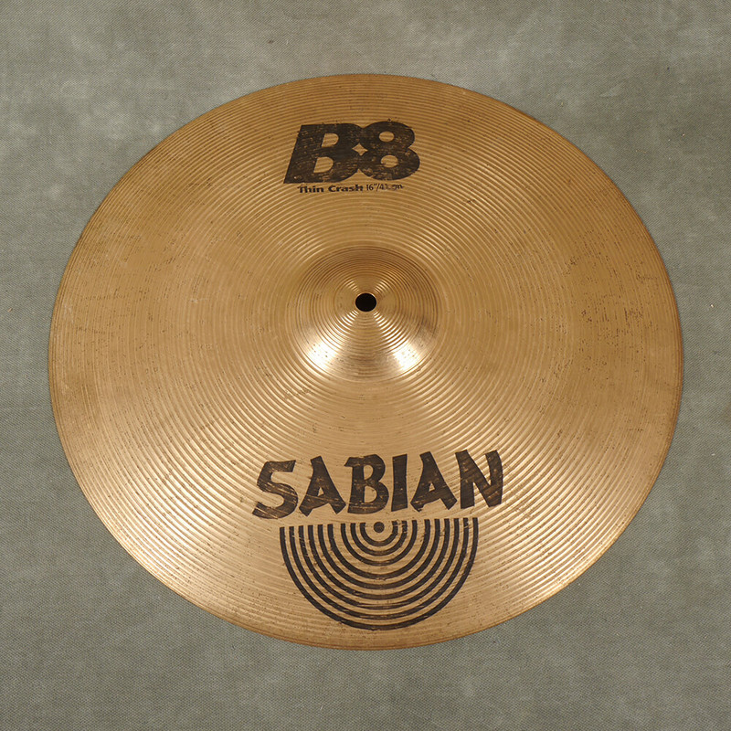 Sabian B8 Thin 16" Crash Cymbal - 2nd Hand