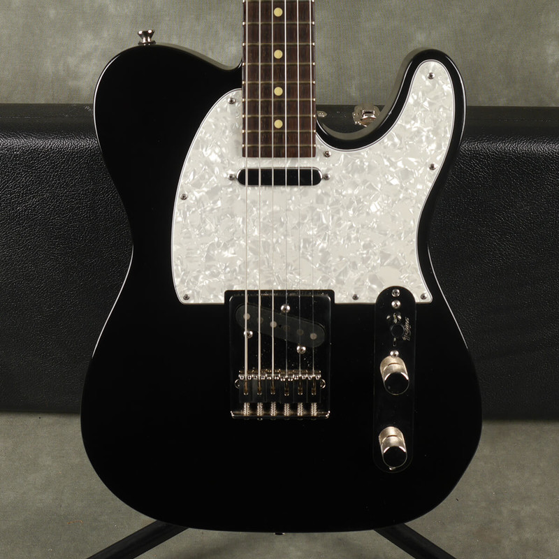 K Line Truxton Vintage Electric Guitar - Black w/Hard Case - 2nd Hand