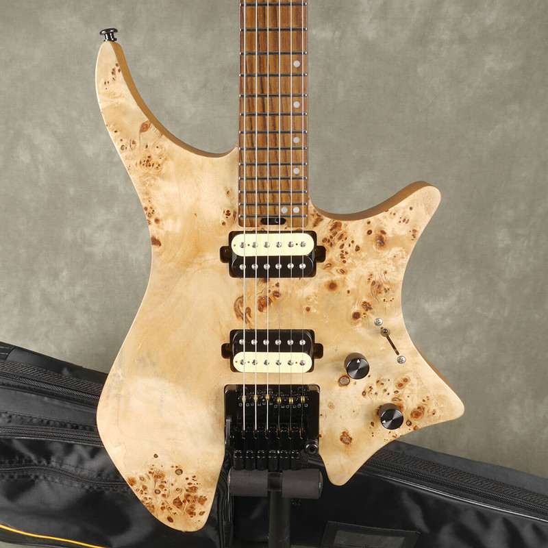 EART GW1 Headless Guitar - Spalted Maple w/Gig Bag - 2nd Hand