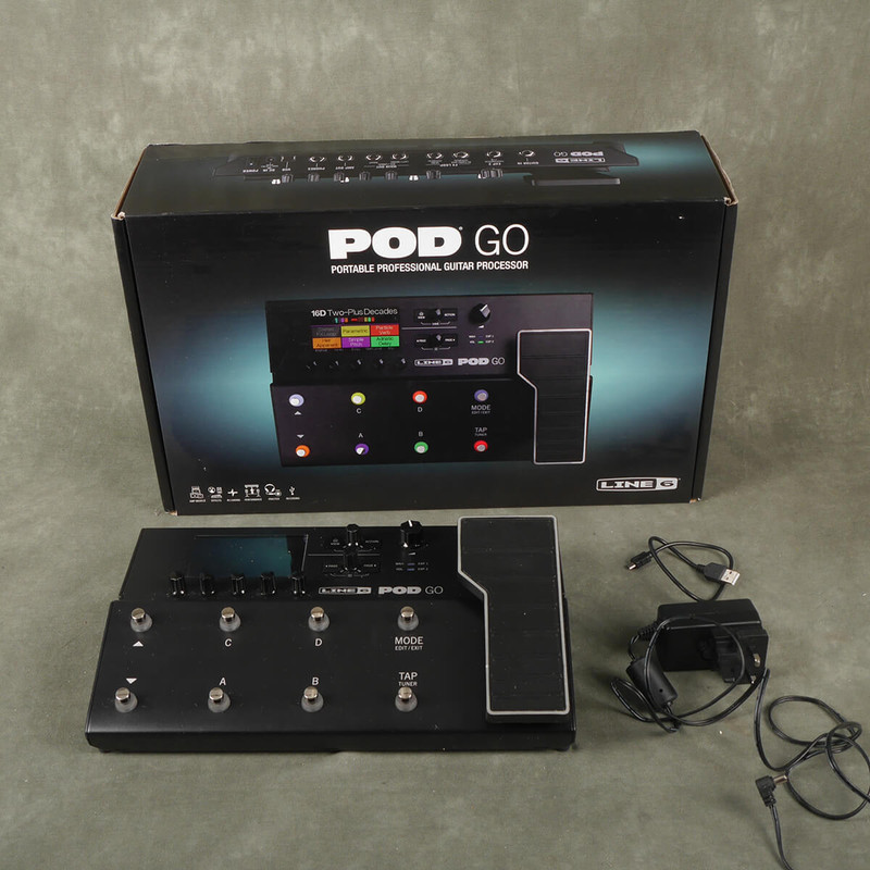 Line 6 Pod Go Multi FX Floorboard w/Box & PSU - 2nd Hand