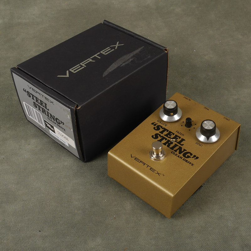 Vertex Steel String MkII Clean Drive FX Pedal w/Box - 2nd Hand