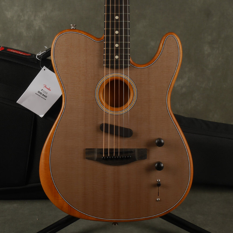 Fender American Acoustasonic Stratocaster - Natural w/Gig Bag - 2nd Hand