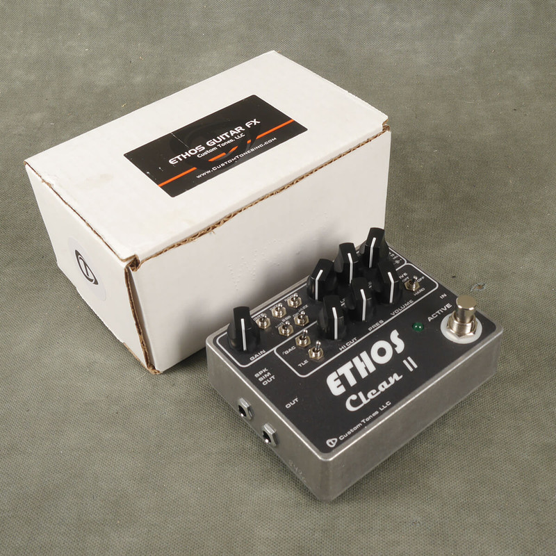 Custom Tones Ethos Clean II Preamp FX Pedal w/Box - 2nd Hand