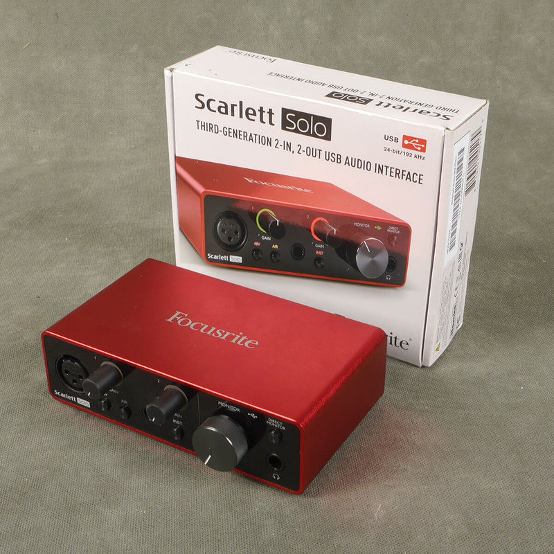 Focusrite Scarlett Solo Audio Interface w/Box - 2nd Hand (112049)